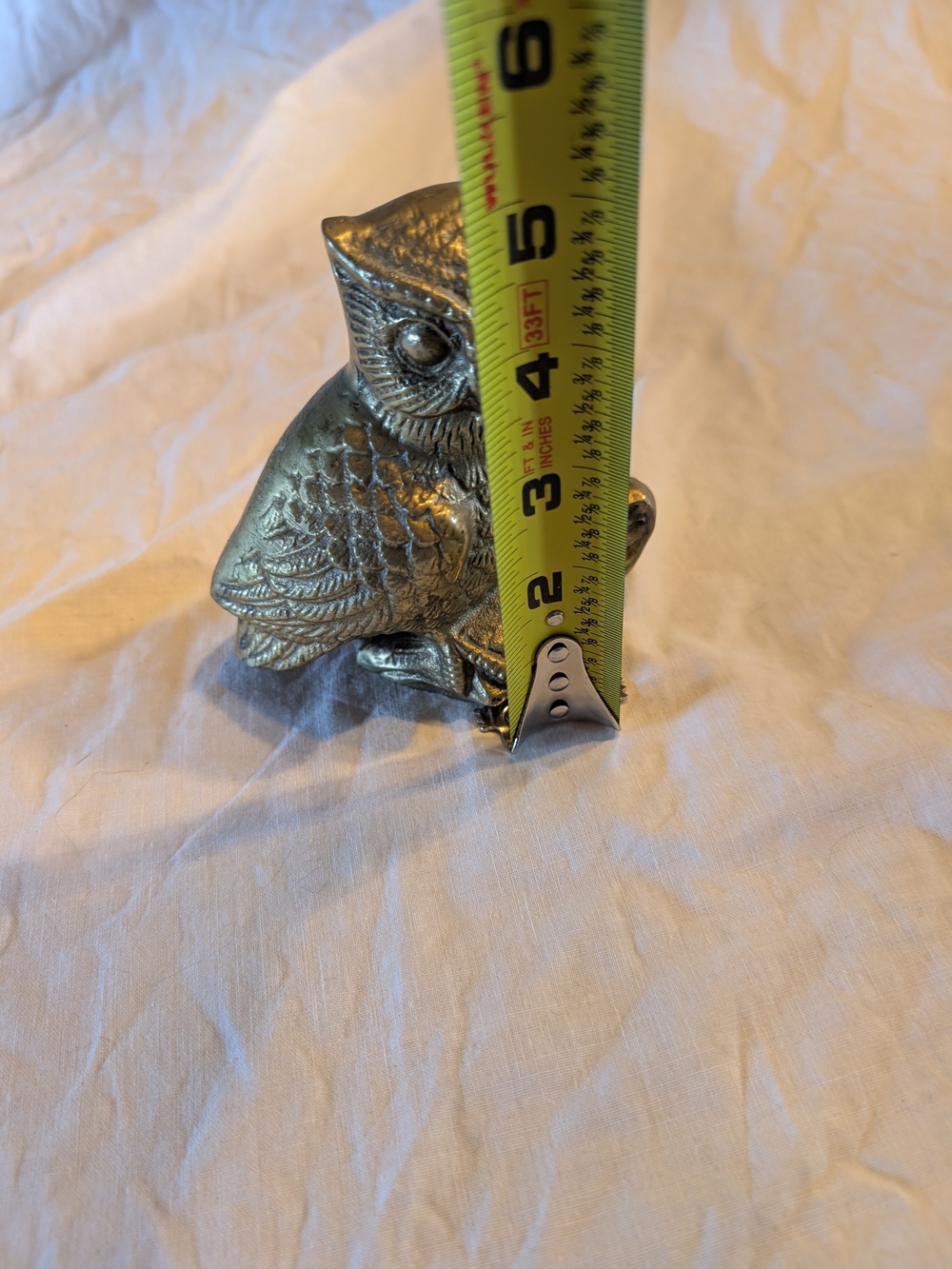 2/100$ Decorative Brass Owl Figurine in gold - Home Accent - Picture 5 of 6